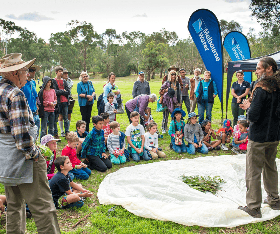 A Welcome to Country ceremony being performed by an Aboriginal Elder