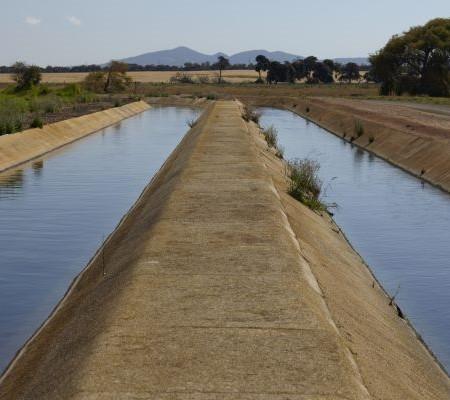 Western Treatment Plant two channels and You Yangs