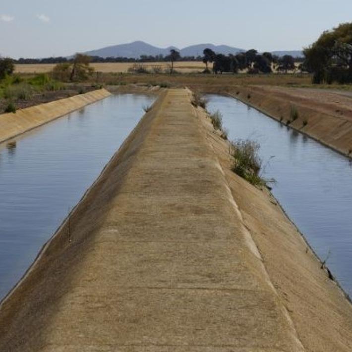 Western Treatment Plant two channels and You Yangs