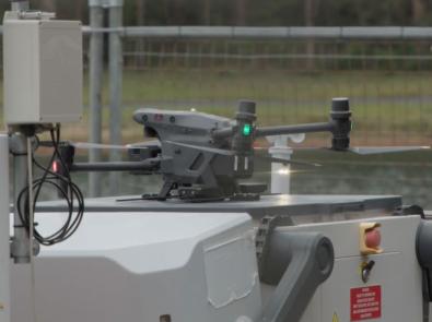 Smart drone used to monitor catchments at Silvan Reservoir.