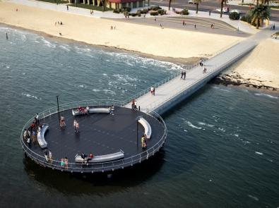 Artist's impression of the viewing platform at St Kilda