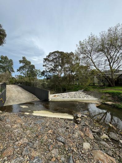 Huntingdale wetlands litter trap upgrade project