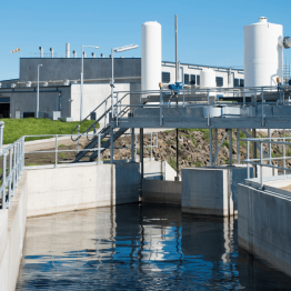 Photo of the exterior of the eastern treatment plant